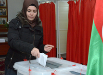 Azerbaijani parliamentary election kicks off. Baku, Azerbaijan, Nov.01, 2015